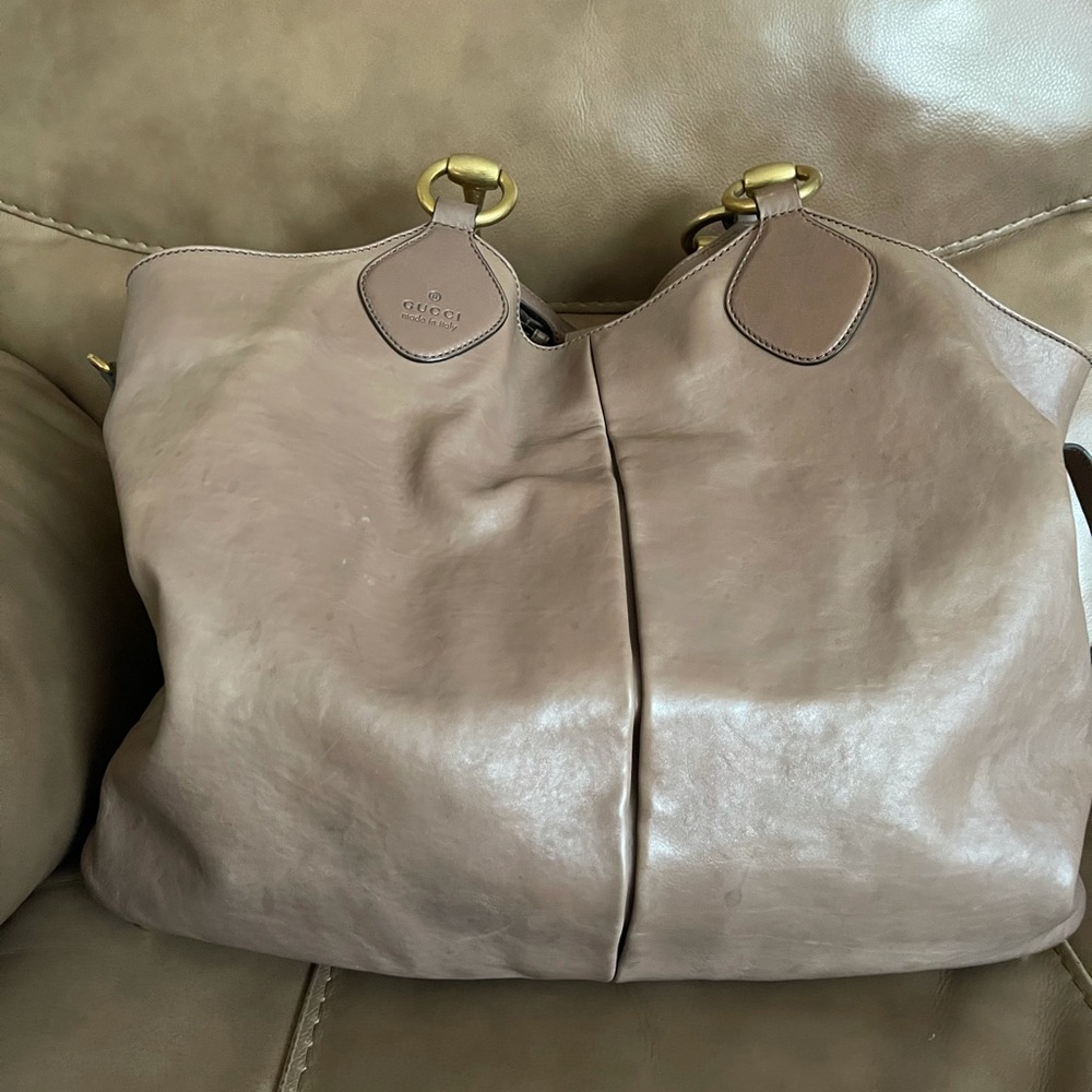 Women’s Luxury Leather Mauve Tote